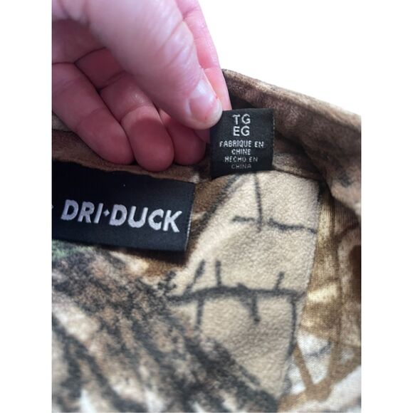 Dri Duck Mens Camouflage Outside Plam Quarter Zip Fleece Jacket Size XL - Picture 6 of 10